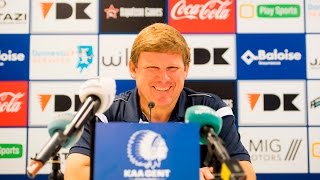 Persconferentie na KAA Gent  KV Kortrijk 27112016 [upl. by Rosen]