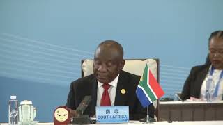 President Ramaphosa cochairs High Level FOCAC Meeting on “Accompanying Africa in Industrialization [upl. by Bashemeth]