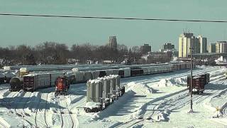 Snow Day Jordan Spreader London Ont 12910 [upl. by Aiciles]