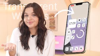 How to get Transparent Widgets on iPhone [upl. by Oleg]