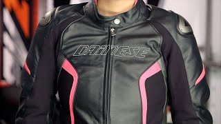 Dainese Womens Racing D1 Leather Jacket Review at RevZillacom [upl. by Moreville178]