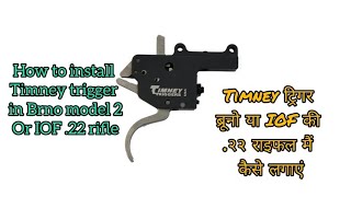 How to Install Timney Trigger on Brno Model 2 or IOF 22 Rifle  The Gun Geek  Timney IOF Brno [upl. by Marilou]