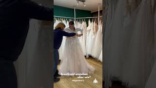 ✨ Brautkleid anziehen aber wie ✨ Möglichkeit 2 🫶🏼 [upl. by Adnamor]