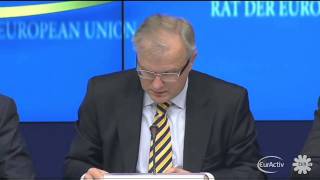 Rehn announces €85 bln EU rescue package for Ireland [upl. by Ardnahcal]