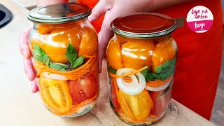 Помидоры на Зиму 🍅 Дольками Без Стерилизации НОВЫЙ Идеальный Вкус❗ Пальчики оближешь Лучший рецепт [upl. by Carisa]