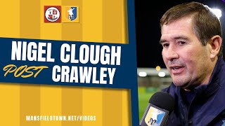 Nigel Clough on Crawley win [upl. by Assedo713]