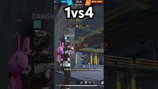 1vs4 m500 in CS rank push in free fire battleroyalegame shortvideo [upl. by Sulamith]