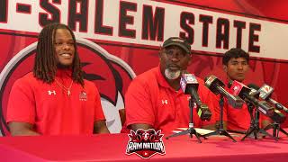 WSSU Football Press Conferences 2024 Virginia State win Bowie State preview [upl. by Debor500]