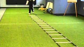 Youth Agility Ladder Drills [upl. by Orpha]