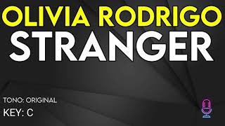 Olivia Rodrigo  Stranger  Karaoke Instrumental [upl. by Sylvia]