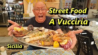 Street food al mercato A Vucciria [upl. by Atat]