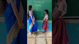 Easy trick for Multiplication by Varshini shortsviral govtschool fun mathsmultiplicationlove [upl. by Older474]