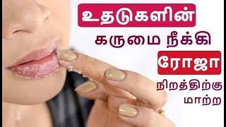 உதடு கருமை மறைய  Pink Lips Naturally In Tamil How to get Pink lips in Tamil   Tamil Beauty Tips [upl. by Nirok]