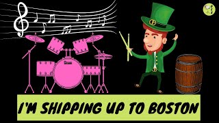 Im shipping up to Boston  Dropkick Murphys  Drum sheet musicscore and drum cover [upl. by Hadsall]