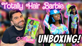 UNBOXING  TOTALLY HAIR BARBIE AFRICAN AMERICAN [upl. by Maurice756]