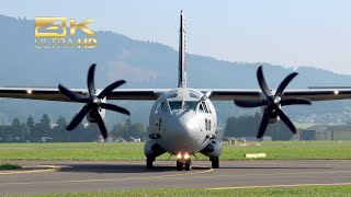 Alenia C27J Spartan Italian Air Force CSX62219 departure Airpower 2024 AirShow Zeltweg LOXZ [upl. by Orr]