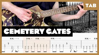 Pantera  Cemetery Gates  Guitar Tab  Lesson  Cover  Tutorial [upl. by Pisarik]