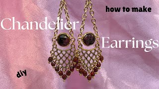 How To Make Chandelier Earrings With Beebeecraft Jewelry SuppliesHow To Make Earrings At Home [upl. by Niram670]