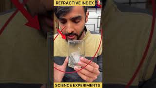 oil and glass refractive index  science experiment  experiment science shorts [upl. by Llebiram]