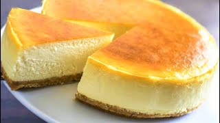 Simple New York Style Cheese Cake  Cheesecake Recipe Easy [upl. by Trebor]