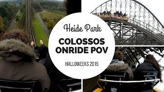 Heide Park  Colossos  Onride POV amp Offride Shots [upl. by Lledniuq]