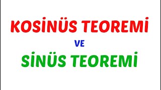 Kosinüs Teoremi ve Sinüs Teoremi 11 Sınıf Matematik [upl. by Ennayrb]