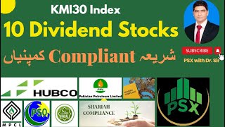 Shariah Compliant Companies  Dividend Stocks in PSX  4 Years Analysis  KMI30  Investment in PSX [upl. by Eatnahc]