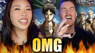 REACTING TO EVERY ATTACK ON TITAN OPENING 🤯 finally [upl. by Eirrac]