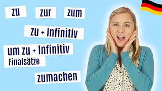 quotzuquot einfach erklärt Deutsche Grammatik lernen A2 B1 B2 [upl. by Merla]