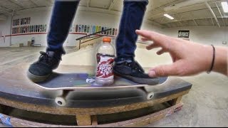 EPIC SKATEBOARD BOTTLE FLIPPING CHALLENGE [upl. by Croteau]