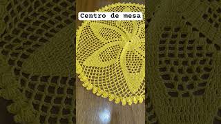 centro de mesa crochê crochet crochetando crocheterapia💛🧡 [upl. by Normac]