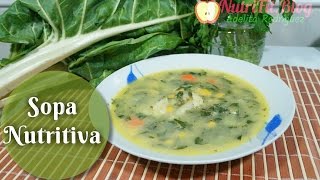 Sopa de Verduras nutritiva de la abuela fácil y Saludable [upl. by Gaelan]