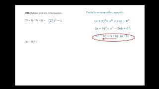 CE1D Math 2022  question 27  Produits remarquables [upl. by Katzman597]