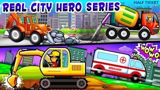 Real City Heroes On A Rescue Mission  Vehicles Compilation  Real City Hero Series [upl. by Flodnar89]