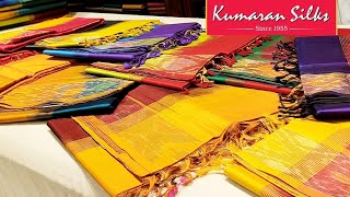 Kumaran Silks Pure Silk cotton Korvai Silk cotton Kalamkari Silk cotton sarees collection [upl. by Acimahs]