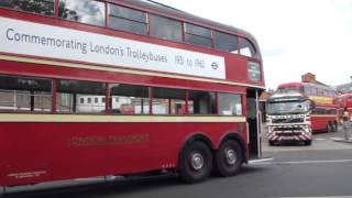 London Trolley Buses leaving Fulwell depot [upl. by Ruffin323]