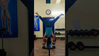 HeadstandSplit  Headstand variation  split poses shorts ytstudio fitness subscribe army [upl. by Jerrilee]