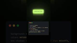 Create Stunning Neon Button Hover Effects  Html CSS Tutorial [upl. by Sacram]