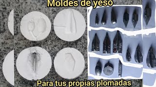 COMO PREPARAR TU PROPIO MOLDE CON YESO PARA FUNDIR PLOMADAS [upl. by Llehcram]