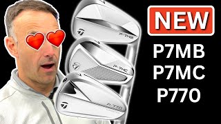 NEW TaylorMade P7MB P7MC amp P770 Irons [upl. by Hairam]