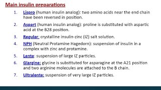 Insulin Analogues used in diabetic patients [upl. by Aland]