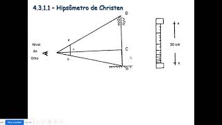 Altura das árvores  Métodos Indiretos de Príncipio Geométrico Hipsômetro de Christen [upl. by Drake]