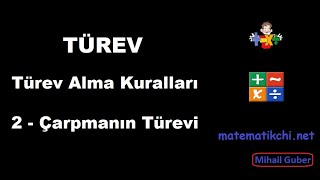 Türev Alma Kuralları Konu Anlatımı 2  Çarpmanın Türevi [upl. by Manoop]