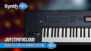 KORG X3 SYNTH WORKSTATION  Jam  Synthcloud [upl. by Acilejna838]