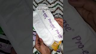 pro ease pads review pro ease xl  night pads bestpads sanitarypads shorts [upl. by Wiedmann]