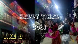 tiharai aayo lau jhilimilitihar 2081tihar celebration sathiko gharmatihar celebration vlog [upl. by Eiryt586]