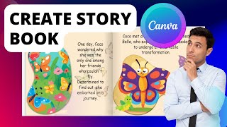 How To Create Story Book For Kids Using Canva And ChatGPT [upl. by Elleined609]