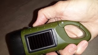 Hand Cranking Solar Powered Flashlight [upl. by Gav690]