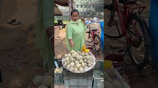 Hardworking Woman Selling woodapple Masala Chaat in Kolkata shorts [upl. by Yelwah]