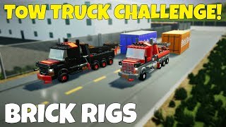 MULTIPLAYER TOW TRUCK CHALLENGE  Brick Rigs Multiplayer Gameplay Challenge [upl. by Cullie]